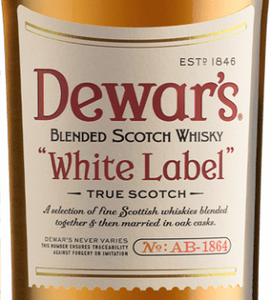 Dewars White Label Blended Scotch Whiskey