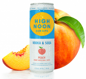 High Noon Peach Hard Seltzer Single (355mL)