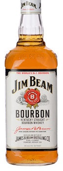 Jim Beam White Label Bourbon Whiskey (750mL)